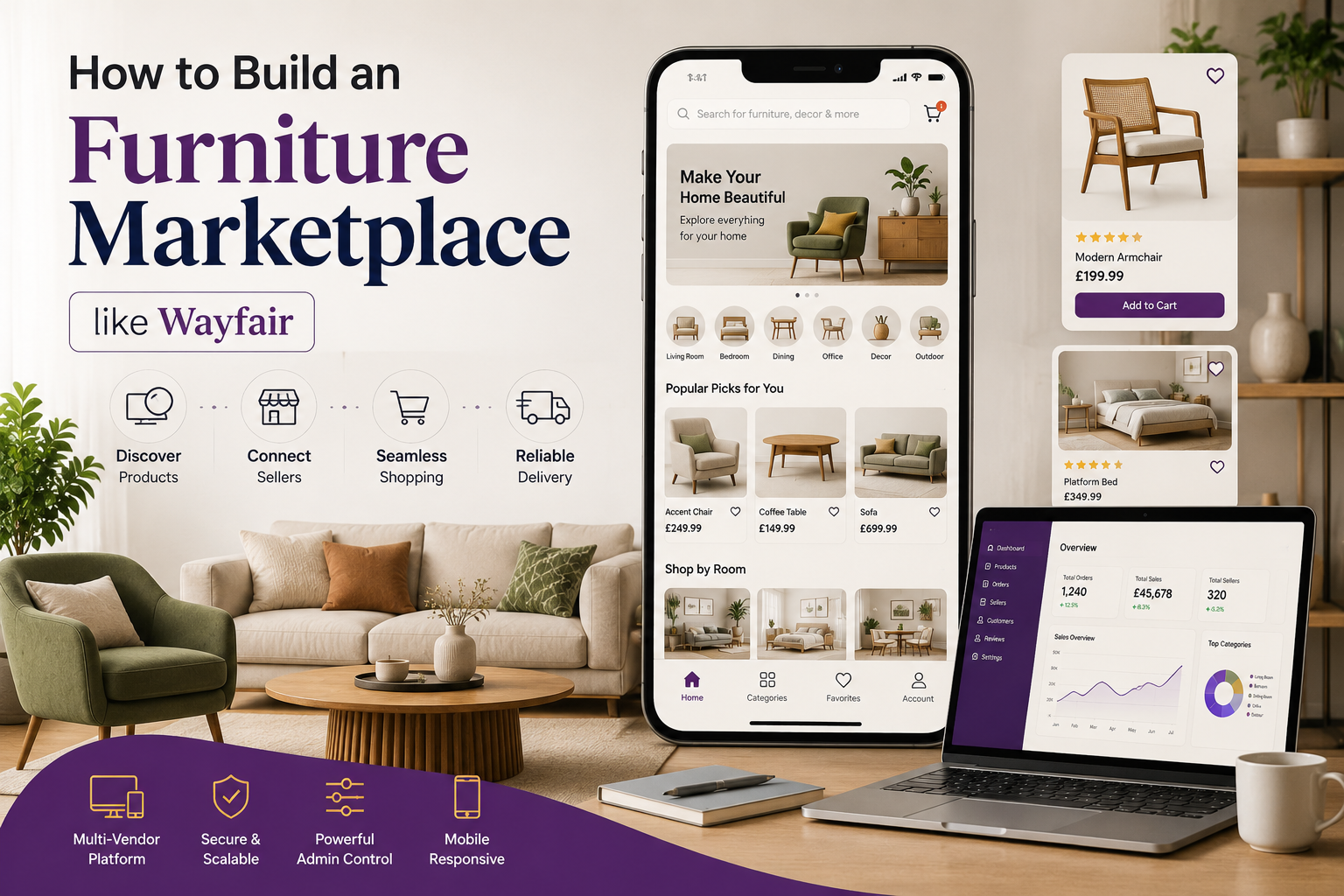 How to Build an Furniture Marketplace like Wayfair