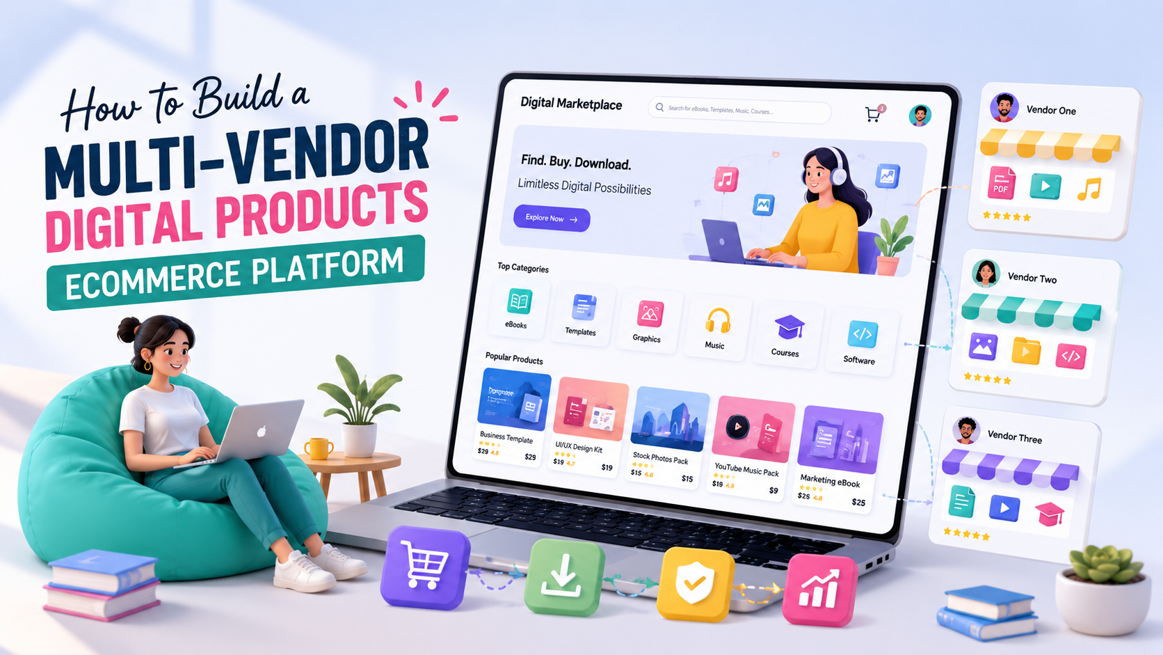 How to Build a Multi-Vendor Digital Products Ecommerce Platform